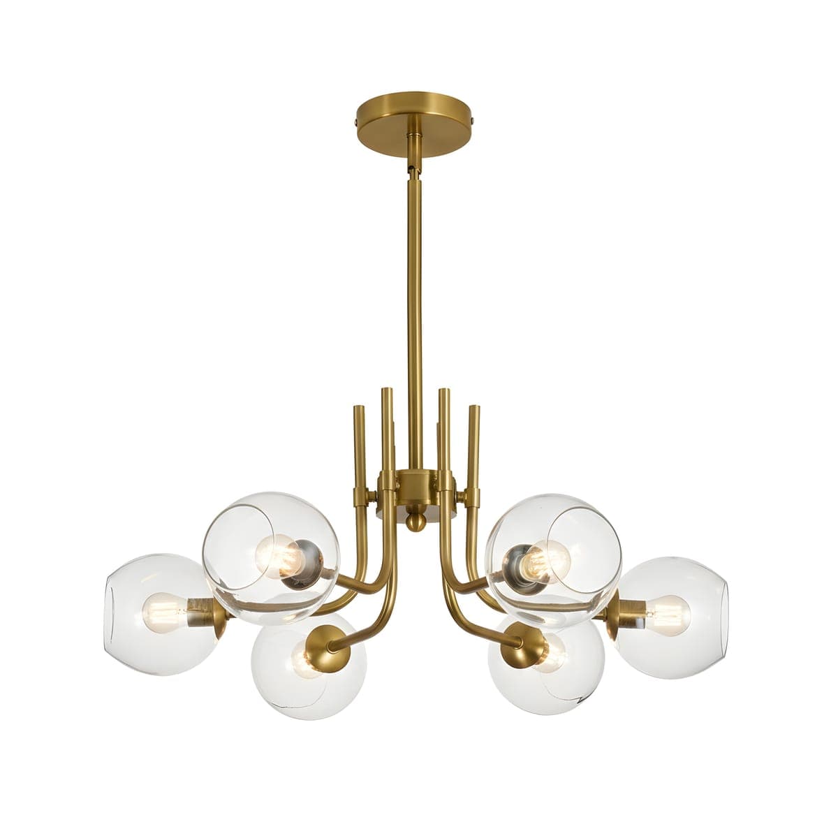 Hanging light installation (up to 6 bulbs)