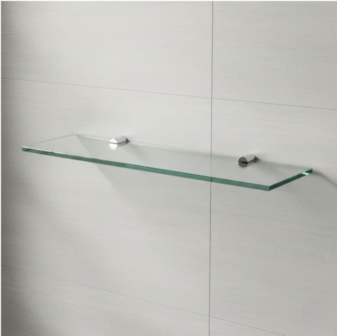 Glass shelf installation